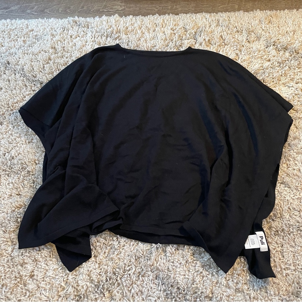 Puli Black shawl shirt‎